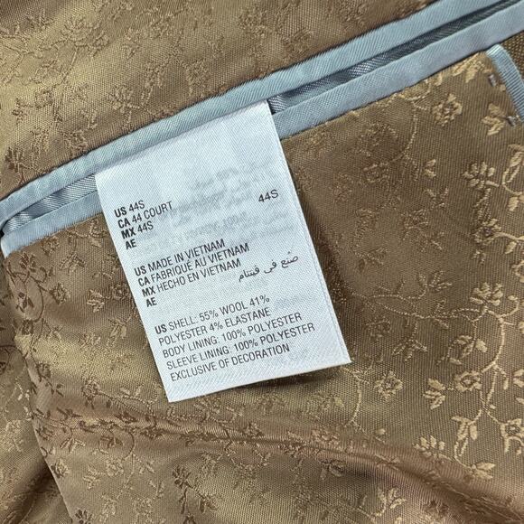 Bar III Mens Slim Fit Solid Active Stretch Suit Jacket Rust Copper 44S - Picture 5 of 5